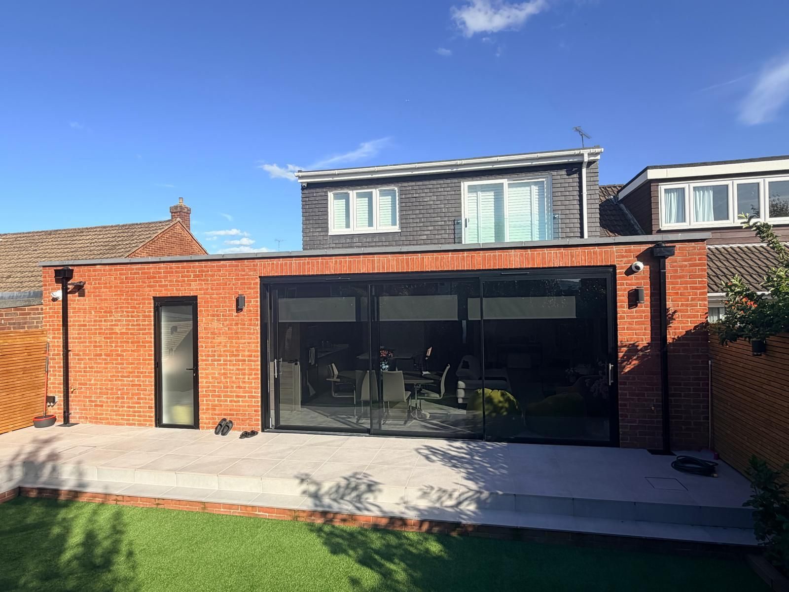 Loft conversion and rear extension, exterior